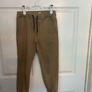 Urban Pipeline Pants Boy’s Size Small Brown Drawstring Waistband Tapered Leg